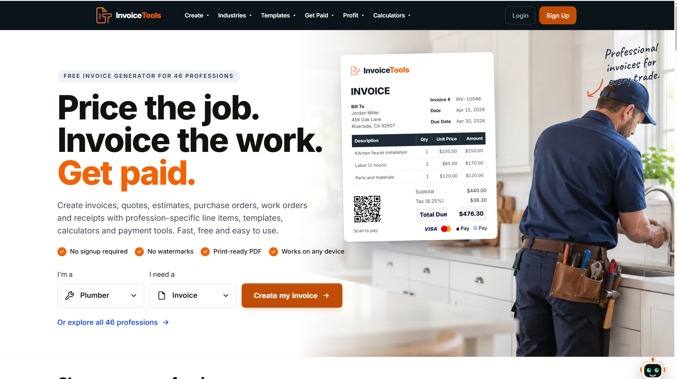 InvoiceTools screenshot
