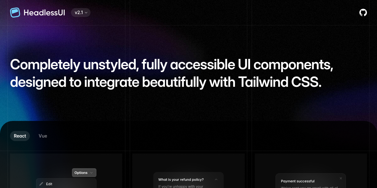 Headless UI screenshot