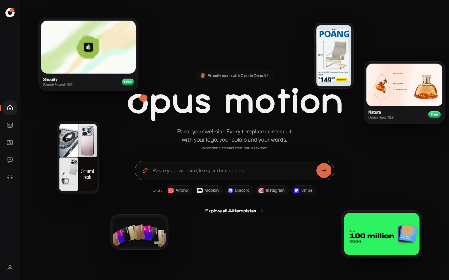 Opus Motion screenshot