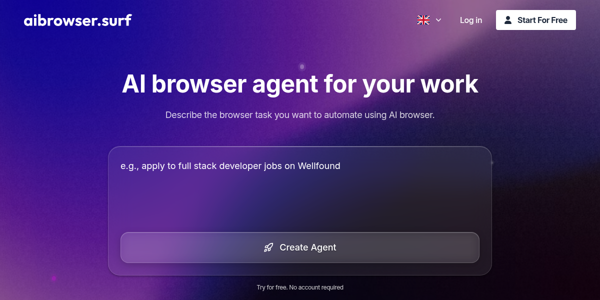 AI Browser screenshot