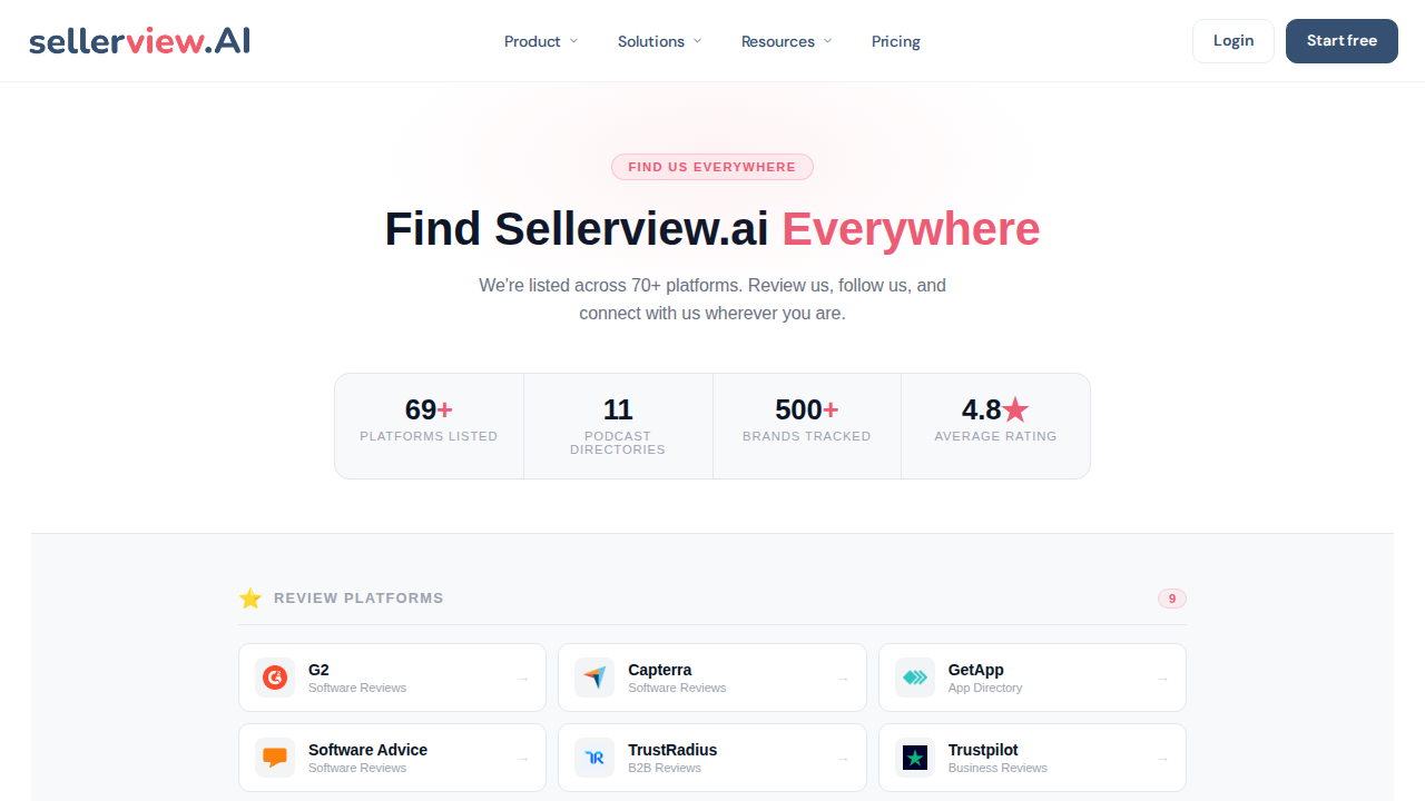 Sellerview.ai screenshot