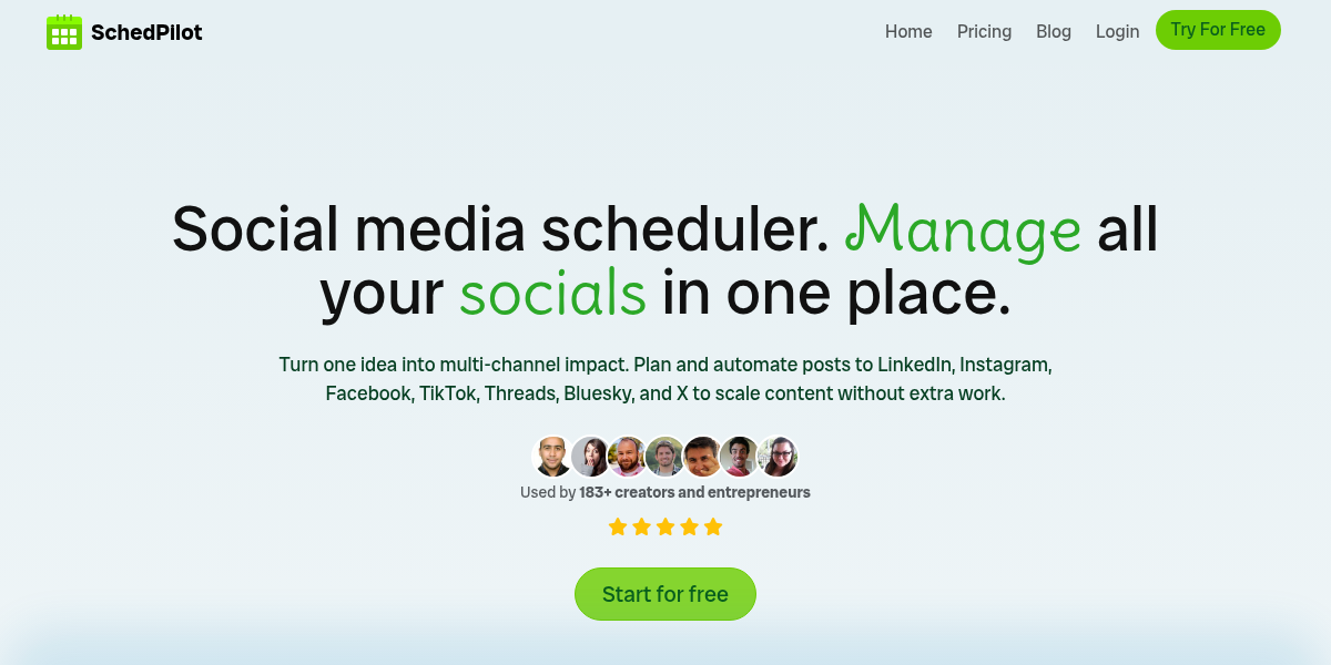 SchedPilot screenshot