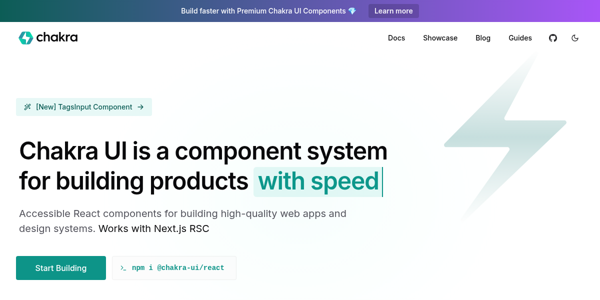 Chakra UI screenshot