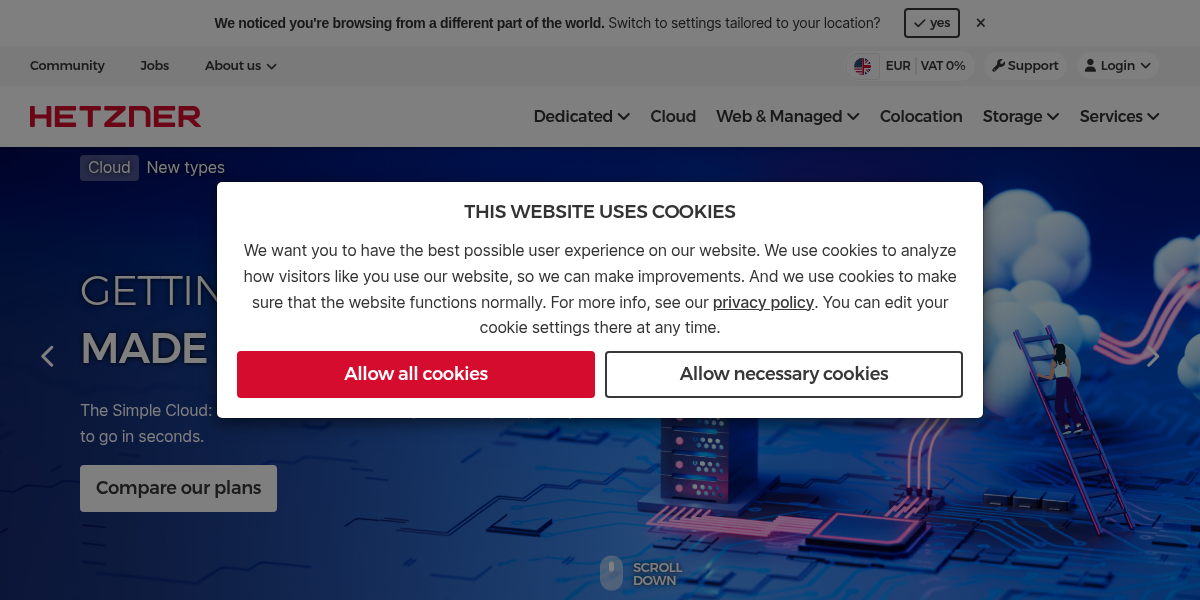 Hetzner screenshot