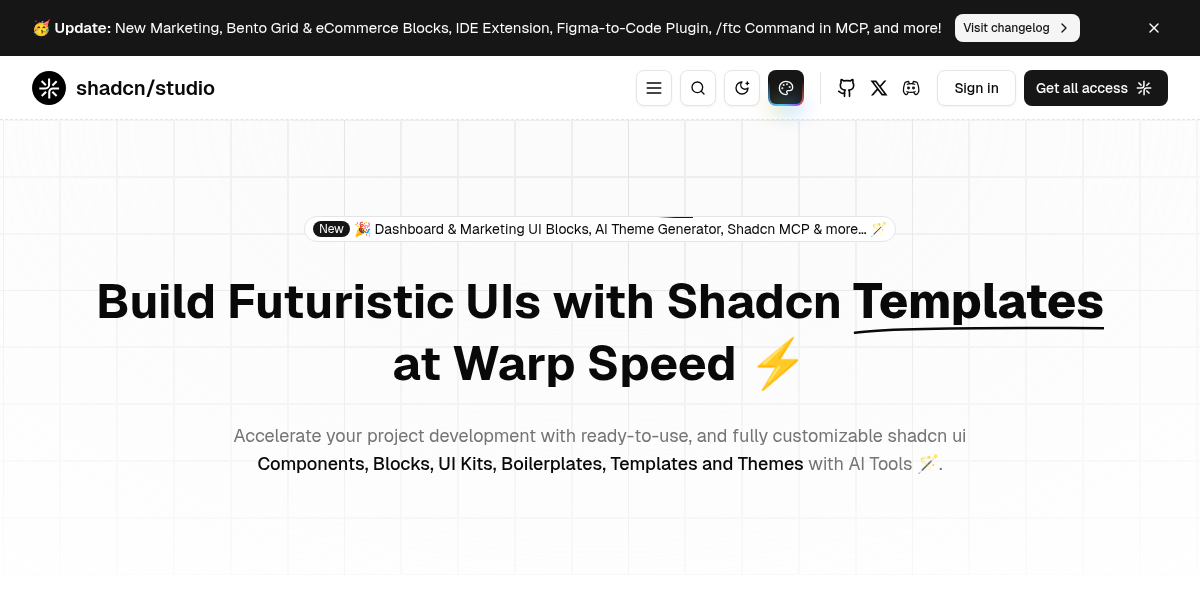 shadcn/studio screenshot