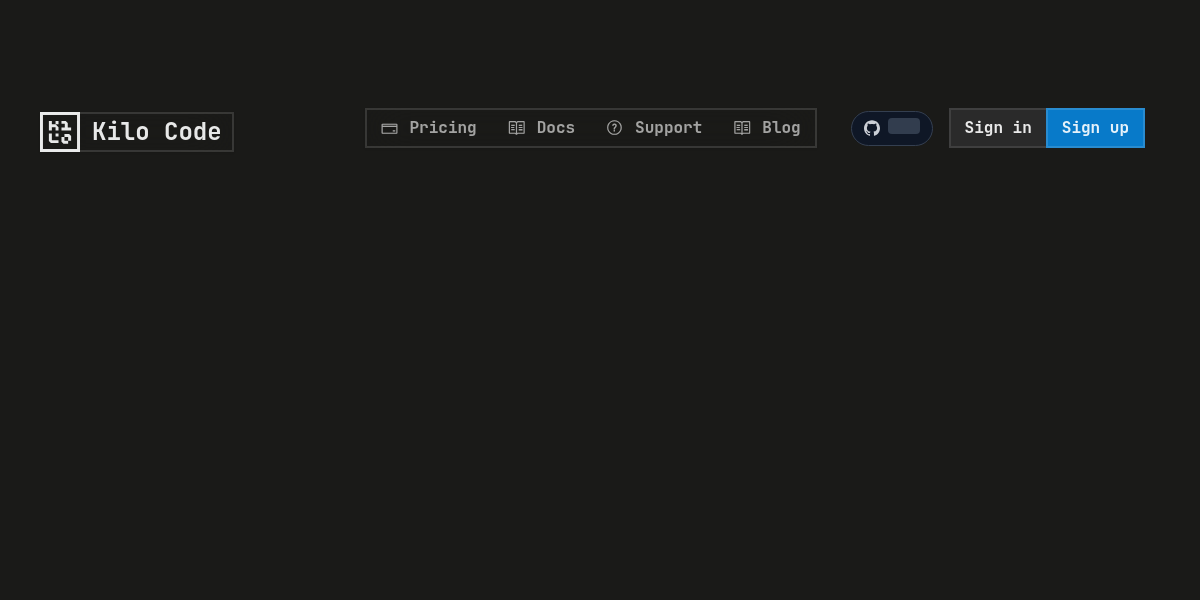 Kilo Code screenshot