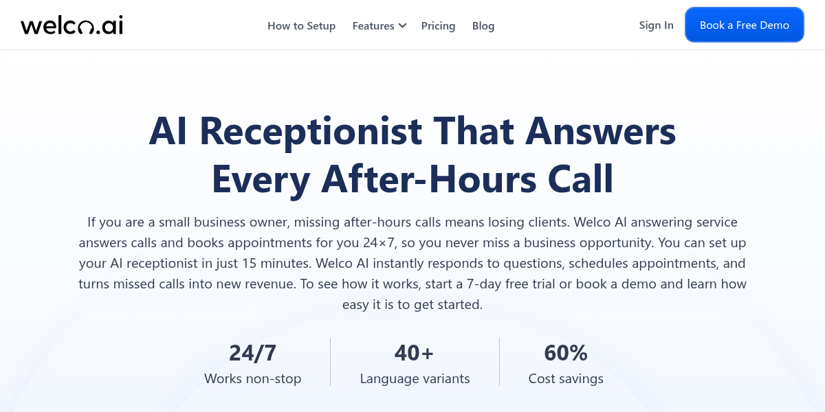 Welco.ai - AI Receptionist screenshot