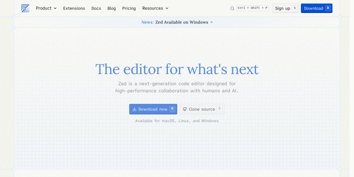 Zed Editor screenshot