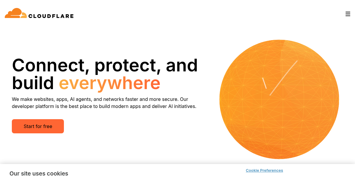 Cloudflare screenshot